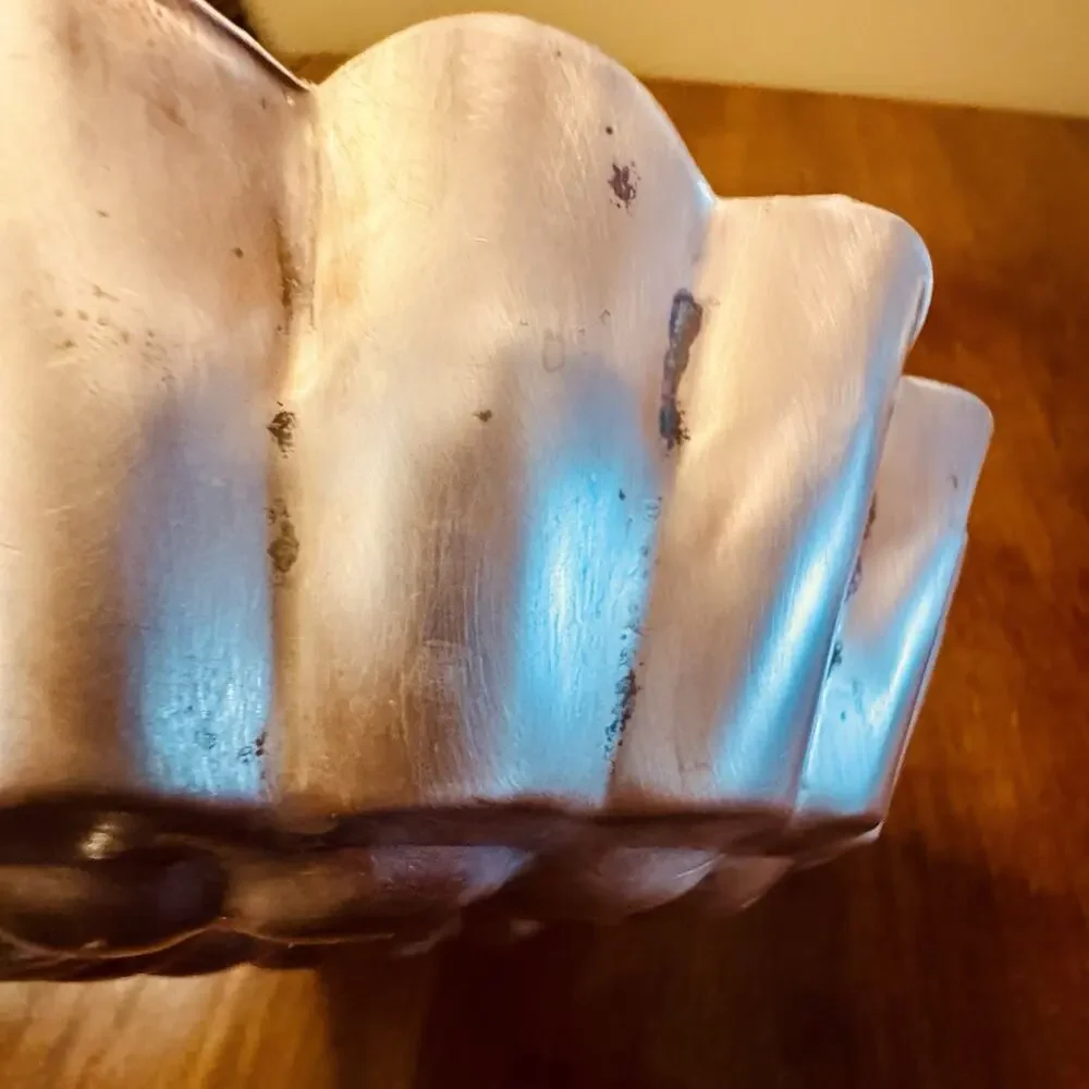Vintage Copper Tin Lined Jell-O Mold Floral Flower O.D.I. Made in Korea 9.25”